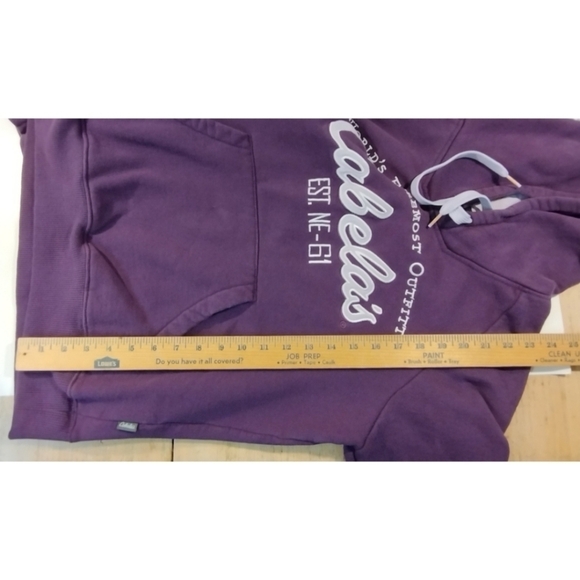 Cabela's purple hooded sweatshirt with kangaroo pocket - Picture 11 of 11